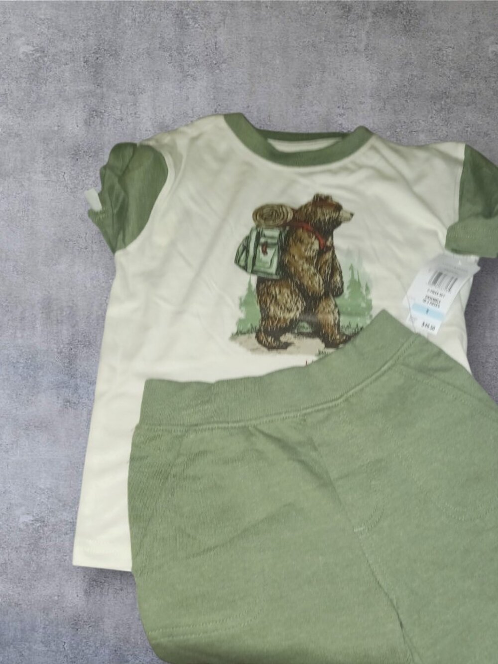 Lucky Brand Bear Graphic 2-Piece Outfit Set Kids Size 5 NWT